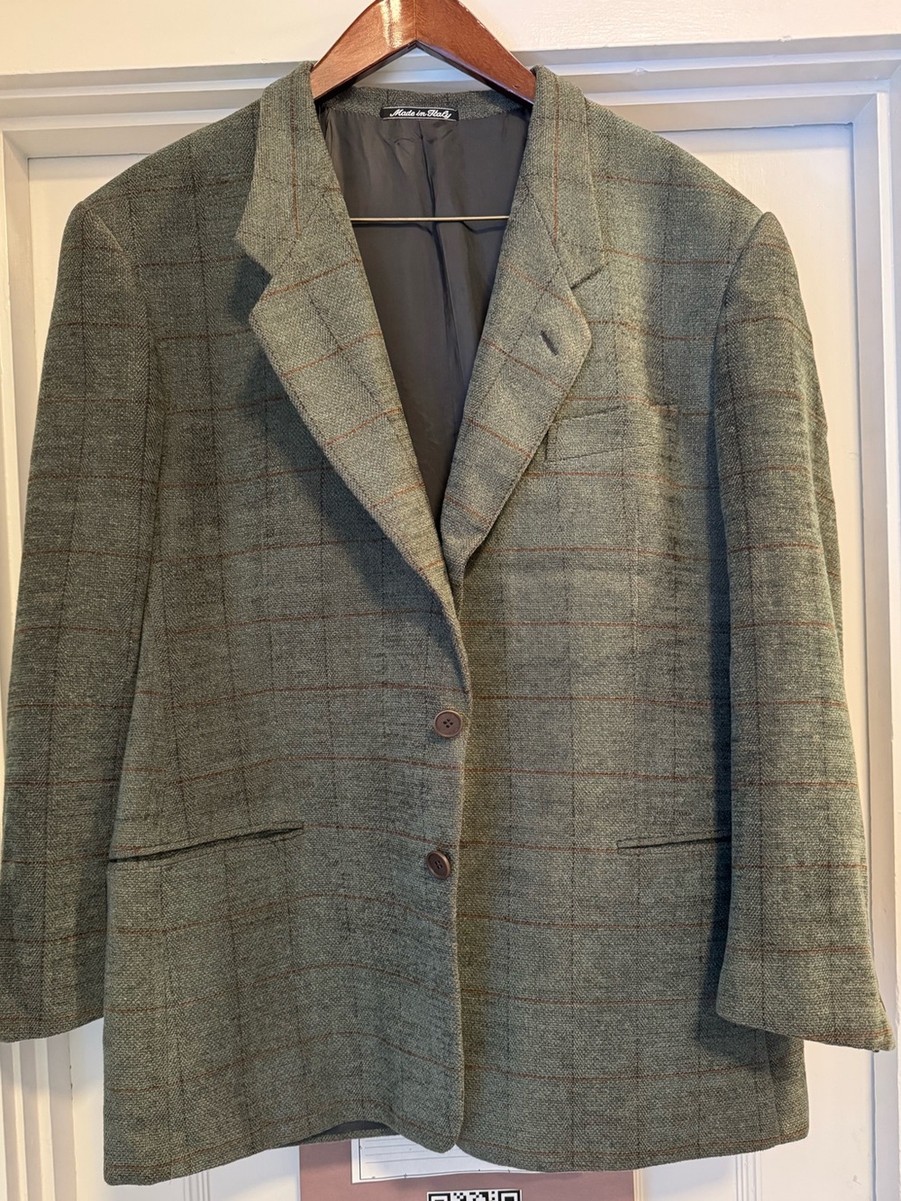 Giorgio Armani Windowpane Sport Coat - Tailored Blazer